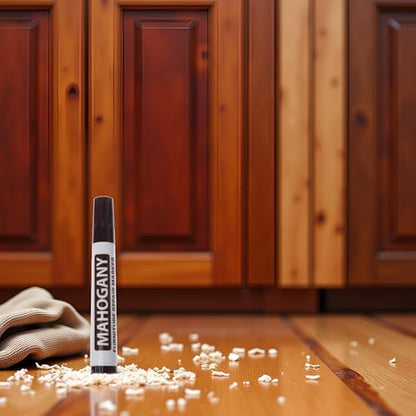 Brown Furniture Repair Wood Cabinet Floor Touch Up Markers Scratch Filler Remover - Mahogany,Wood Polish Care Scratch Covers and Removers