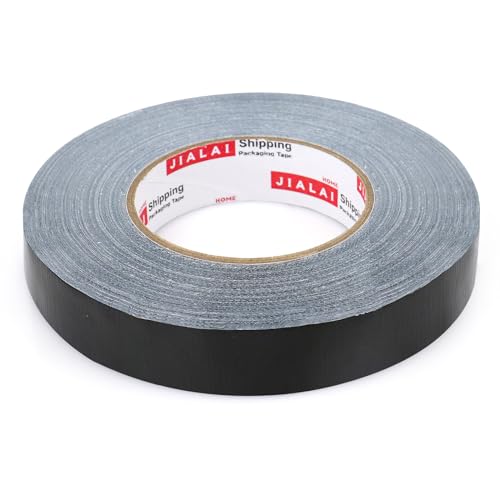 JIALAI HOME Black Duct Tape, 1 inch x 60 yds, HeavyDuty, Flexible, No Residue, All-Weather Waterproof Tape, UV Resistant for Crafts & Home Improvement - color: Black