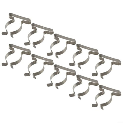 10 Pack Heavy Duty Manganese Steel Spring Terry Clips Wall Mount Tool Holders for Garage, Shed, and Workshop Organization, Fits 0.24 to 2 Inch Handles(50mm) - size: 50mm