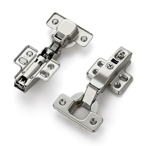 HOME EDIT 1 Pairs 2 Pack European Full Overlay Soft Close Cabinet Hinges Concealed Kitchen Cabinet Hinges Heavy-Duty Frameless Adjustable for Cupboard Hardware - size: Full Overlay