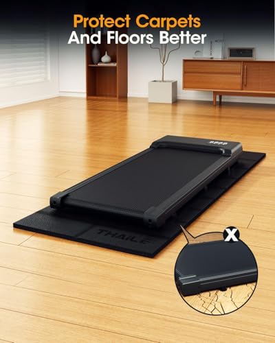 Treadmill Walking Pad Mat for Carpet Floors 71x32,1/4“Thick Treadmill Mat for Hardwood Floors,Mat for Under Exercise Equipment on Carpet,Noise Shock Absorption - size: 71"L x 32"W x 0.24"Th