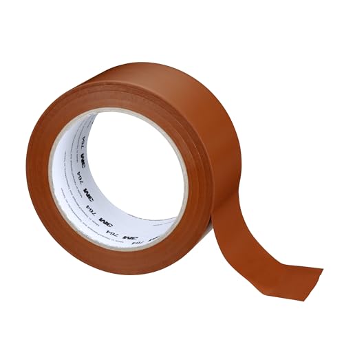 3M Vinyl Tape 764, General Purpose, 2 in x 36 yd, Brown, 1 Roll, Light Traffic Floor Marking, Social Distancing, Color Coding, Safety, Bundling - color: Brown, size: 2 in X 36 Yd