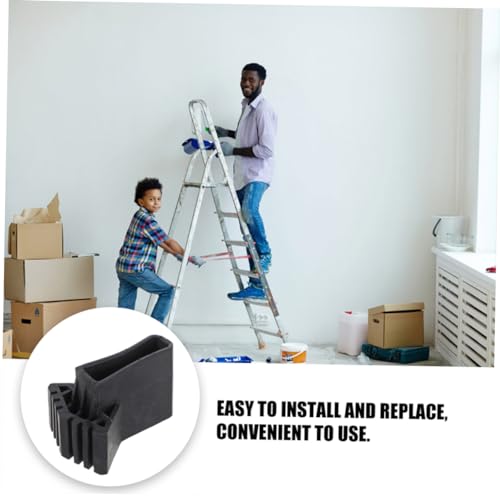 Mipcase 2Pcs Non Slip Ladder Feet Pads Durable Cushion Covers for Extension Step Ladders Wear Resistant Foot Mats for Enhanced Stability and Floor Protection