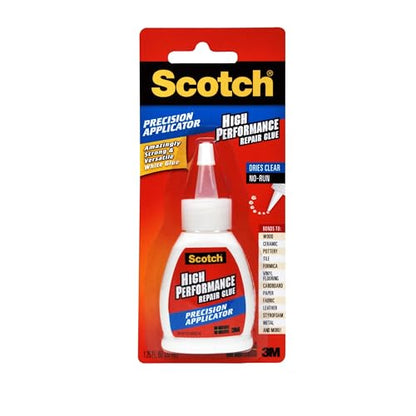 Scotch Maximum Strength All-Purpose High-Performance Repair Glue, 1.25 Oz, Dries Clear