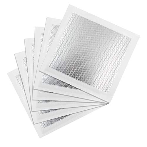 6pcs Drywall Repair Kit, 8" x 8" Self-Adhesive Aluminum Wall Patch - size: 8" x 8", 6 PCS