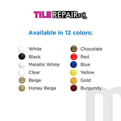 MagicEzy Tile Repairezy (Chocolate Brown) - Bathroom Floor Tile Repair Kit - Super Strong Tile Gap Filler - Easy Crack Repair and Chip Repair Like an Expert - for Porcelain and Ceramic Tiles - color: Chocolate