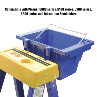 AC52-UB Ladder Bucket Ladder Accessories for Werner Ladder, Ladder Tool Holder Blue
