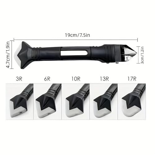 5 in 1 Silicone Caulking Grout Removal Sealant Finishing Tool Adhesive Residue Scraper Seam Repair Kit for Kitchen Bathroom