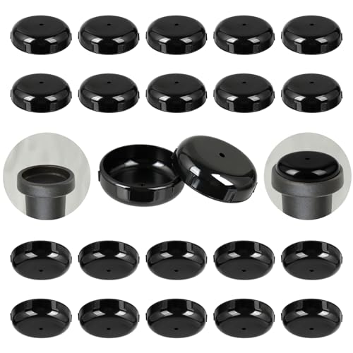 Wrought Iron Patio Furniture Feet Caps - Furnigear 1-1/2" Round Plastic Outdoor Chair Leg Caps, Floor Protectors for Metal Chairs & Tables, Patio Furniture Replacement Rubber Feet (24 Pack, Black) - color: Black, size: 1.5 inch -24 Pack