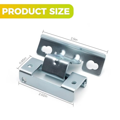 2-Pack WE01X25317 Dryer Door Hinges Replacement for GE Dryer, Upgraded Steel Door Hinge Assembly with Installation Tools, Replaces AP6032615 PS11763047 4466992