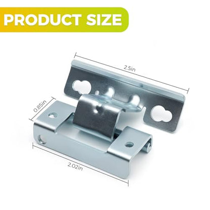 2-Pack WE01X25317 Dryer Door Hinges Replacement for GE Dryer, Upgraded Steel Door Hinge Assembly with Installation Tools, Replaces AP6032615 PS11763047 4466992