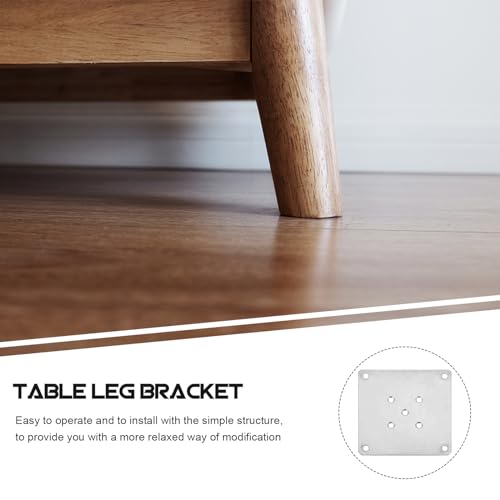Mounting Plates for Furniture Legs: 8 PCS Table Leg Mounting Plate Furniture Leg Attachment Plates Flat T-Plate Connector Attachment Bracket Base for Sofa Cabinet Chair Seat Repair Replacement