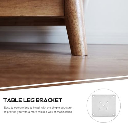 Mounting Plates for Furniture Legs: 8 PCS Table Leg Mounting Plate Furniture Leg Attachment Plates Flat T-Plate Connector Attachment Bracket Base for Sofa Cabinet Chair Seat Repair Replacement