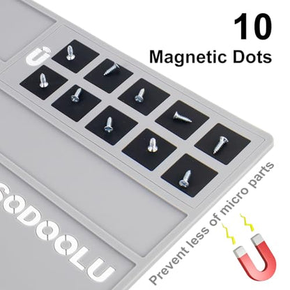 Gun Cleaning Mat with, Non-Slip Magnetic Tool Mat, Gun Cleaning Supplies Kit, Rifle Cleaning Mat Gun Accessories for Men