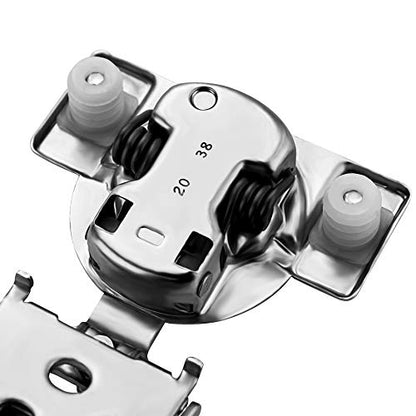Ravinte 2 Pack 1 Pair 3/4 inch Overlay Soft Close Kitchen Cabinet Hinges Stainless Steel Adjustable Kitchen Hinges Satin Nickel Cabinet Hardware - size: 3/4 inch Overlay