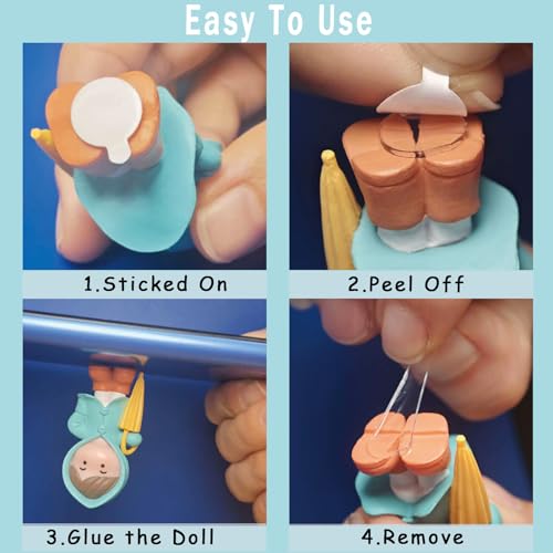 Strong Adhesive Dots Double Sided, Clear Museum Putty, Sticky Tack Glue Removable Mounting Putty for Wall Hanging, Crafts, Balloons, Poster, Museum, Decorations - size: 0.4"-84pcs
