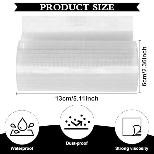 Engorgio RV Awning Repair Tape for Tarp,5 Inch x 30FT of 2 Roll, Boat Covers Repair,Tarp Repair,Tear Repair Patch Kit.