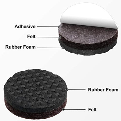 Yelanon Non Slip Furniture Pads – 8pcs 3" Rubber Furniture Pads (4 Round + 4 Square), Anti Slip Furniture Grippers for Hardwood Floors, Floor Protectors to Prevent Sliding & Scratches - size: 4pcs 3"Square,4pcs 3"Round