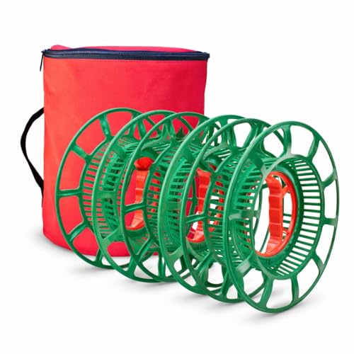 Simple Living Solution's Christmas Light Storage Reel Value Pack (3ct), Great for Storing Christmas Lights, Cable Cords, Extension Cords, Beads and More, Keeps Items Organized and Untangled