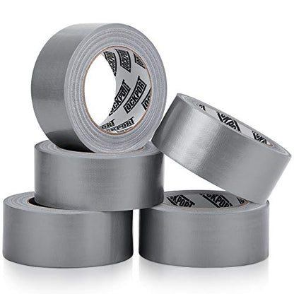 Lockport 5 Pack Duct Tape Heavy Duty Waterproof, Strong Adhesive Silver Duct Tape Bulk for Indoor Outdoor Repairs, Tear by Hand - 30 Yards x 2 Inch - size: 5-Pack (30 Yards x 2 Inch)