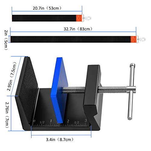 Ladder Roof Stabilizer | Ladder Stabilizer Device | Roof Ladder Stability Anchor Fall Protection,Ladder Safety Strap,Ladder Stabilizer with 2ft&3ft Safety Straps,Ladder Stabilizer Anchors for Roof