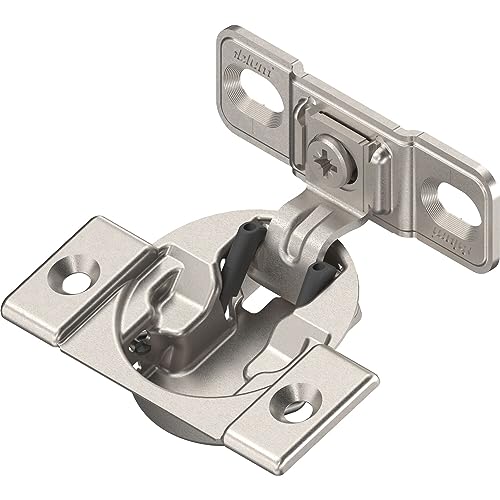 Blum 33B355AF22 Compact Face Fix Hinge 107° with Spring and Mounting Plate