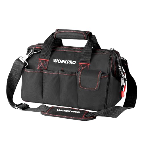 Workpro 12-inch Close Top Wide Mouth Storage Tool Bag, W081020A - size: 12"