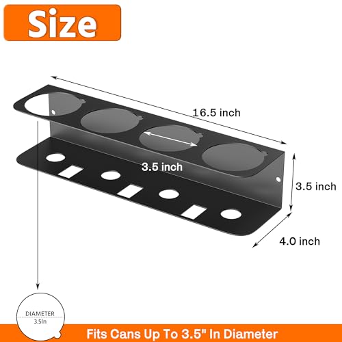 Ultrawall Spray Can Holder Rack, Wall Mounted Spray Bottle Holder, Garage Wall Mount Shelf, Utility Storage Rack, Tool Storage Rack - style: Separate