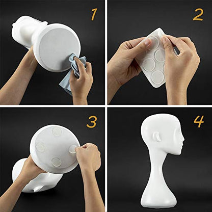 18pcs Glass Top Bumpers, Silicone Adhesive Furniture Bumpers for Glass Table Door Cabinet Drawers - size: 30mm, 2mm