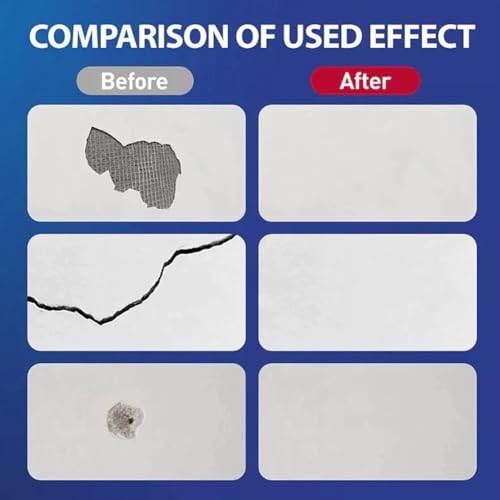 Wall Repair Kit,Best Wall Repair Kit with Scraper,Quick-Dry Drywall Patch Repair Kit,Wall Spackle Paste Mending Agent,Easy to Fill Holes,Crack,Scratch Fix,Pits (1)