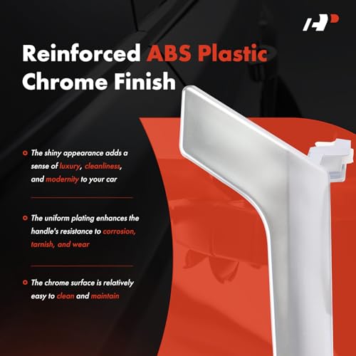 A-Premium Front or Rear Right Passenger Side Interior Door Handle Compatible with Mercedes-Benz C230 2008-2009, C250 2010-2015, C300 C350 C63 AMG 2008-2015, C400, C63 AMG S, GLK250, GLK350, Chrome - style: Front Right or Rear Right