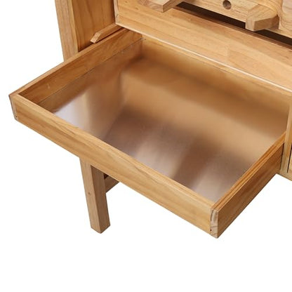 Montary 39-Inch Solid Wood Jewelry Workbench - Heavy Duty Jewelry Bench with Mandrel Tray & Metal Liner Pan & Practical Storage Drawers for Jewelry Making & Repair Station - size: 3 Drawers-39" Jewelry Bench