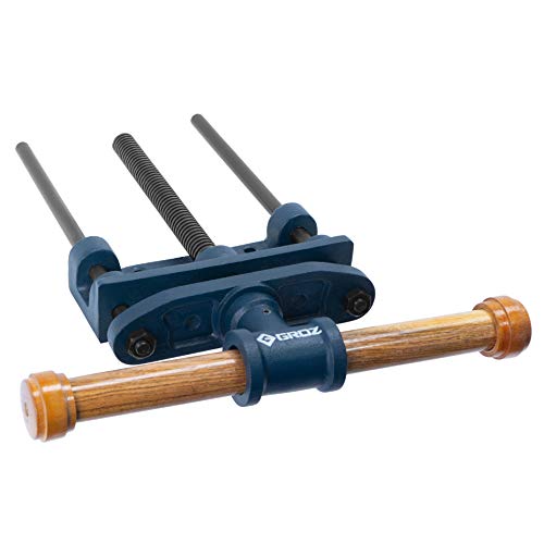 Groz 39020 7-Inch Woodworking Front Vise, Cast Iron Body and Socket, Precision Rolled Threads, Quality Wooden Handle, Exceptionally Sturdy, Perfect for Professional Craftsmen and Woodwork Studios