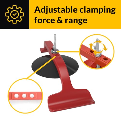 BRIXWELL SNC6 Suck-N-Clamp Adjustable Cup Clamps - Pack Of 6
