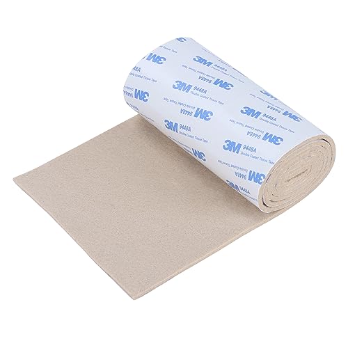 Felt Furniture Pads, Non Slip Self Adhesive Cuttable Felt Tape Beige Heavy Duty Felts Strip Roll for Protecting Hardwood Floors Chair Wall Protector (40 x 5 x 0.12 Inch) - color: Beige, size: 5" X 40" (1 Pack)