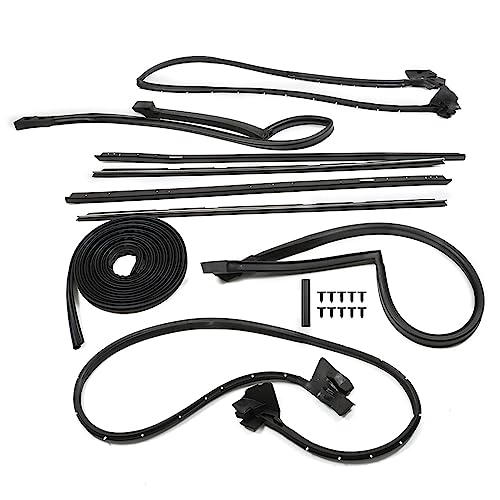 9PCS Window Door Trunk Roof Rail Seal Weatherstripping Kit Replacement for 1981-1988 Monte Carlo SS