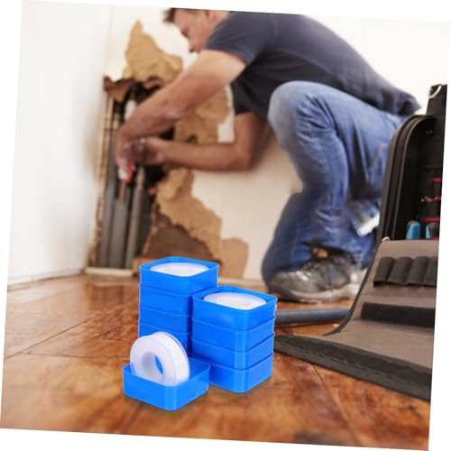 Cabilock 10rolls Heavy Duty PTFE Tape for Pipe Sealing Anti-Leak Adhesive for Bathroom Kitchen Garden and Easy to Apply for Leak Repairs