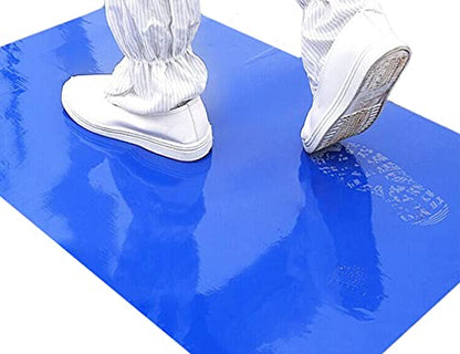 Sticky Mat Cleanroom Doormat Dust-Free Workshop Blue Plant Floor Mat 30 Pieces per pad (1)