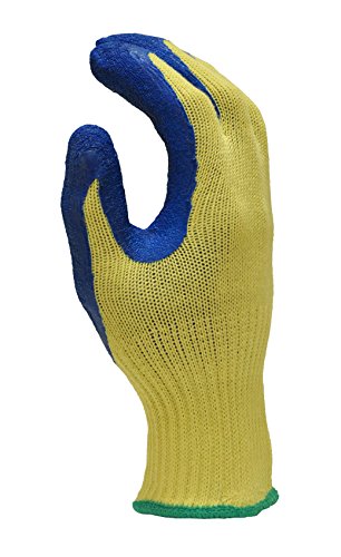 G & F Products Kevlar Cut Resistant Work Gloves, ANSI Rated, Heavy Duty Safety Gloves with PVC Grip, Slash & Puncture Protection for Glass Handling, Metalworking, Construction, Mechanics & More Large - size: Large (Pack of 1)