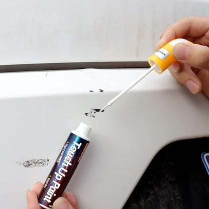 Touch Up Paint Pen for Cars, Car Paint Scratch Repair, 2-In-1 Car Touch Up Paint Fill Paint Pen, Quick & Easy Solution to Repair Minor Automotive Scratches 0.8 fl oz (White) - color: White