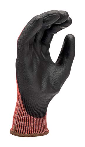 Walker's Men's A3 Cut Resistant Gloves w/HPPE Knitted Shell & PU Foam Palm | Durable Lightweight EN388 Work Safety Gloves, Medium - size: Medium