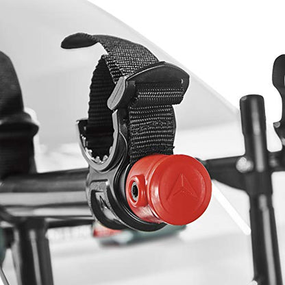 Allen Sports Deluxe Trunk Mount 3-Bike Carrier, Model 103DN-R, Black - color: Red/ Black, size: 3-bike, style: Bike Rack