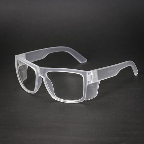 TransitionSafetyGlaseswith ANSI Z87+ImpactApproved Wraparound&Anti Bluelight UV400 - color: Matte Clear