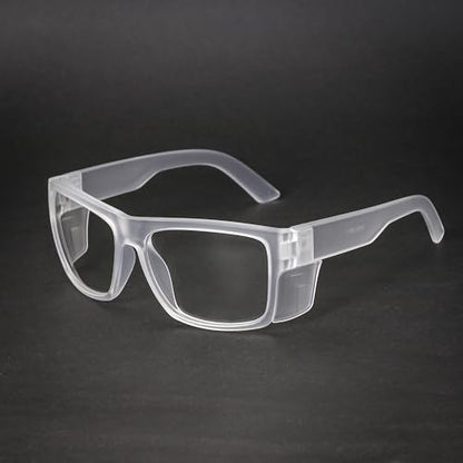 TransitionSafetyGlaseswith ANSI Z87+ImpactApproved Wraparound&Anti Bluelight UV400 - color: Matte Clear
