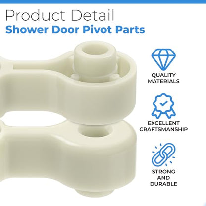 PalpitateC Shower Door Pivot Bushing fit for Framed Swing Shower Doors, 1871 Plastic Pivot Bushing Kit, Shower Door Replacement Parts - 1 Pack - size: #Sdpb1871