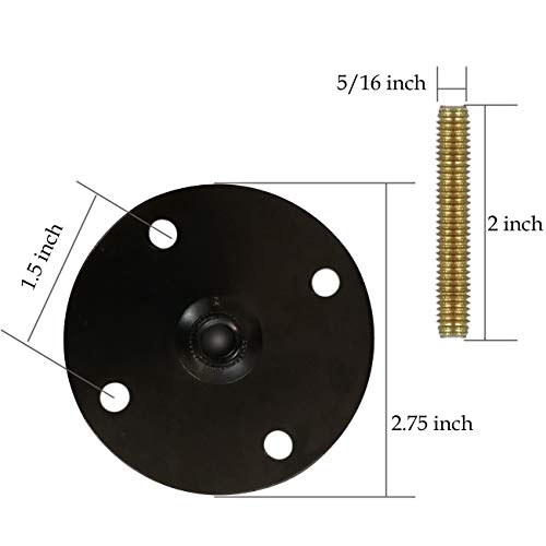 Furniture Legs Attachment Plates with Hanger Bolts Screws Adapters for Furniture Sofas Couches Seats