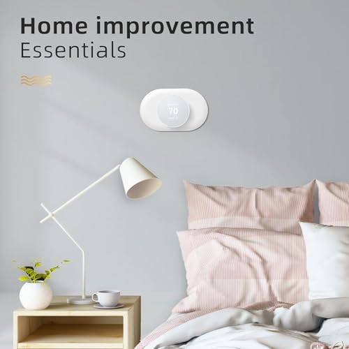 Compatible with Google Nest Thermostat 2020 Wall Plate Cover, Nest Thermostat Trim Kit, Nest Thermostat Wall Plate Cover, Easy Installation - Snow （2 Pack） - color: 2 Pack Snow