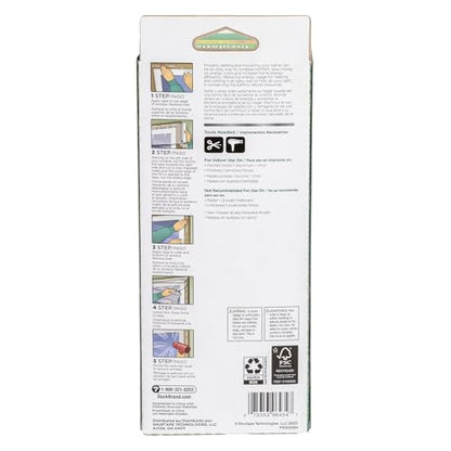 Duck Brand Window Insulation Kit - Winter Seal Kit Fits up to 10 Windows - Rolled Shrink Film Cuts to Size for Easy Indoor Installation - Tape Included - 62 in. by 420 in.- Clear,(Pack of 6) - size: 10 windows (Pack of 6)