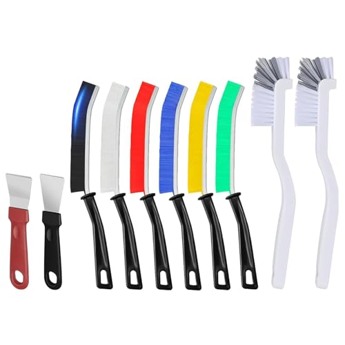 TuTuYa 10PCS Crevice Cleaning Brush Set, Gap Cleaning Brushes for Groove, Window, Gap, Tiles, Bathroom, Faucet, Sink, Stove, Cup ﻿ ﻿ ﻿ ﻿ ﻿ ﻿ ﻿ - color: Type-i 10pcs Brush Set