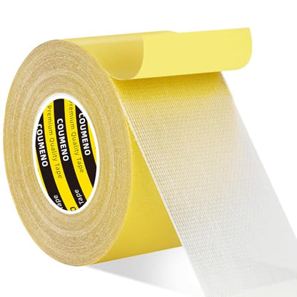 Double Sided Tape 2.2inX33FT Heavy DutyClear Fabric Tape for Carpet Rug Mounting Cloth Adhesive Removable for Home Office Craft - size: 2.2inX33FT